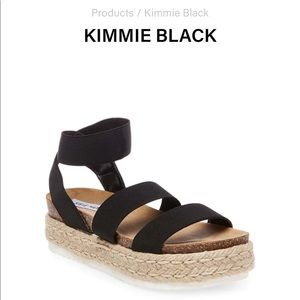 Steve Madden Kimmie Black platform sandals